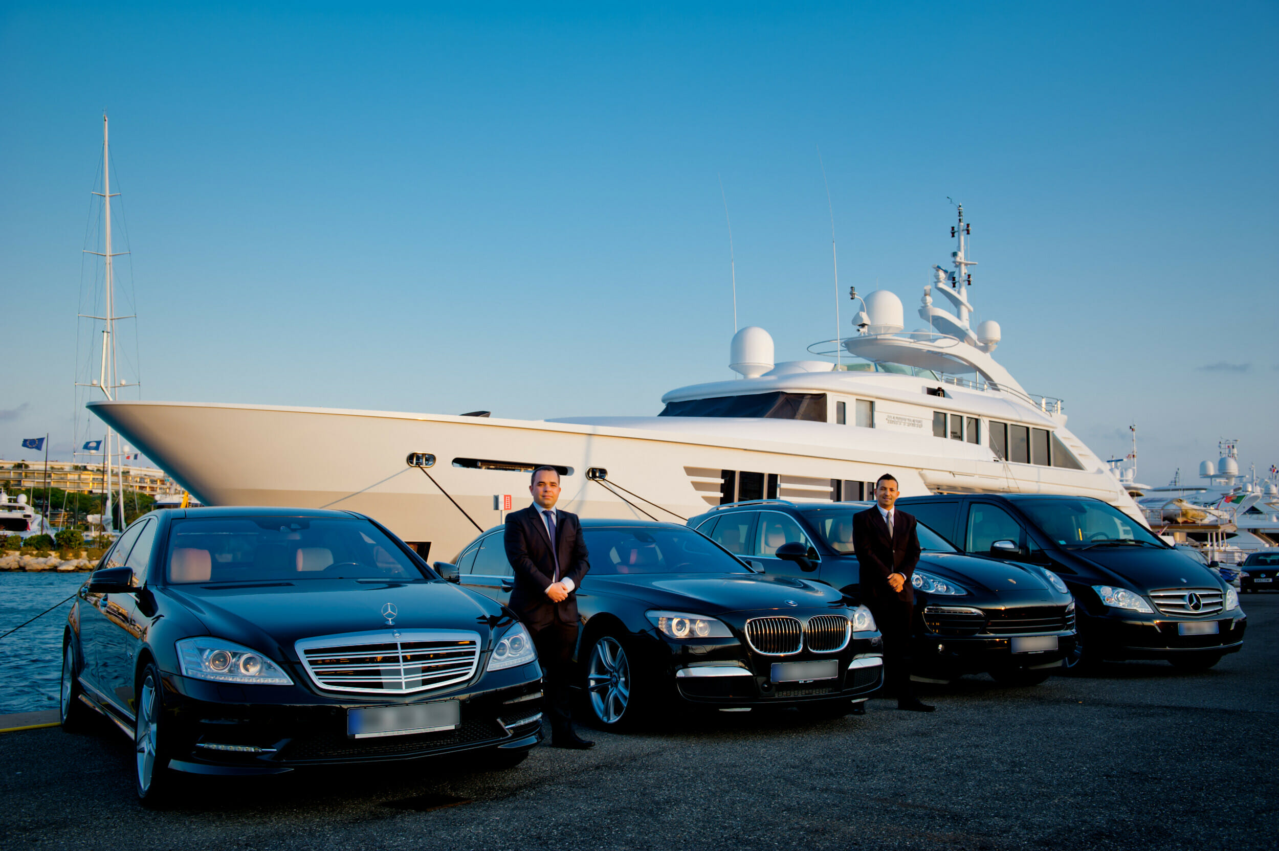 Mercedes 63s and Yacht