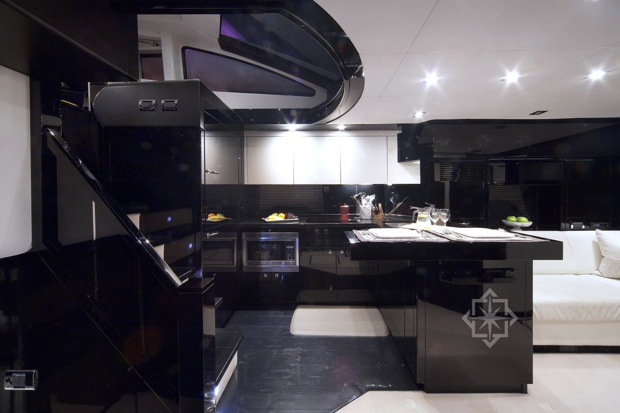 74' sunseeker galley